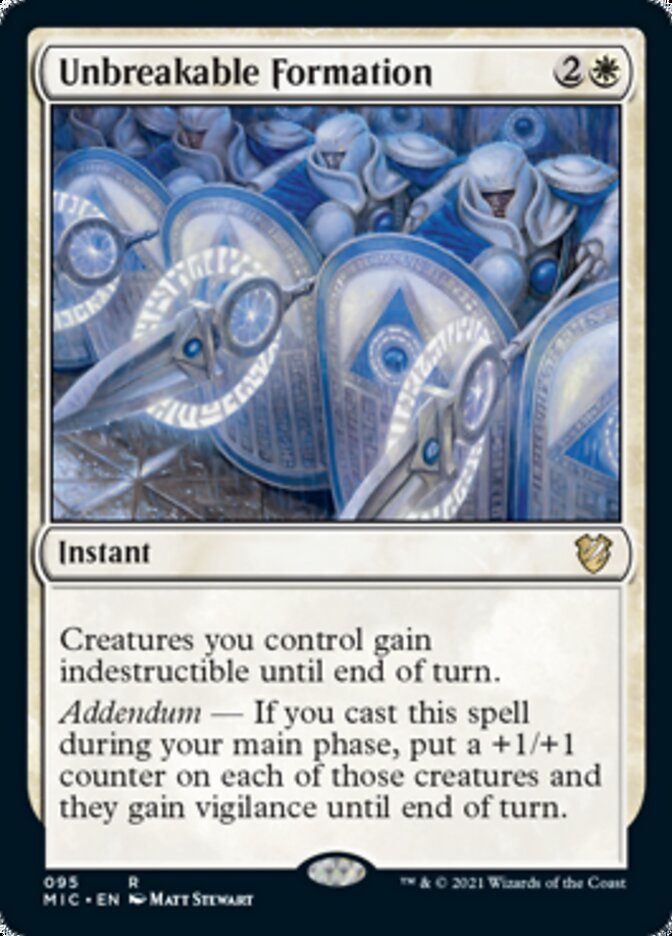 Unbreakable Formation [Innistrad: Midnight Hunt Commander] Magic: The Gathering