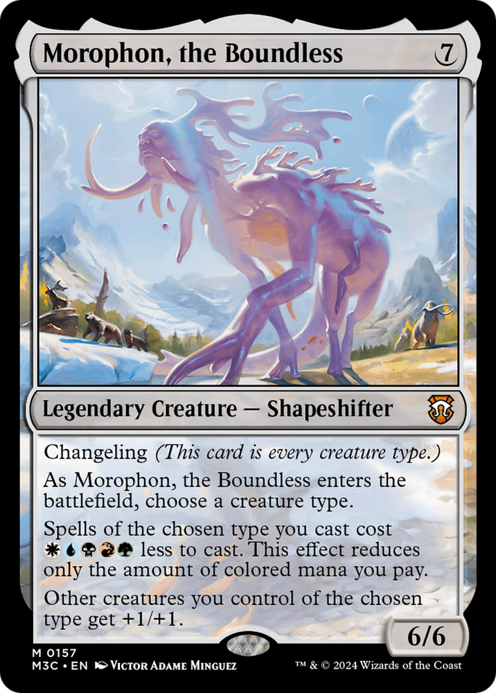 Morophon, the Boundless (Ripple Foil) [Modern Horizons 3 Commander] Magic: The Gathering