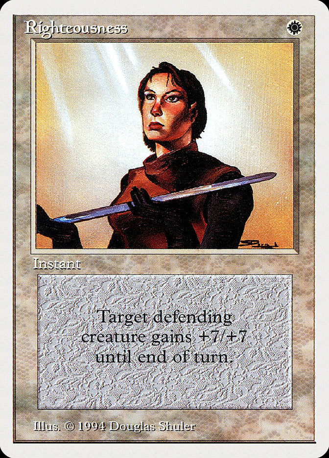 Righteousness [Summer Magic / Edgar] Magic: The Gathering