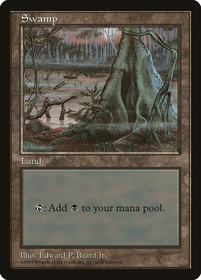 Swamp (5) [Asia Pacific Land Program] Magic: The Gathering