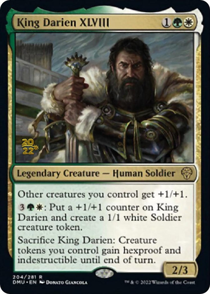 King Darien XLVIII [Dominaria United Prerelease Promos] Magic: The Gathering