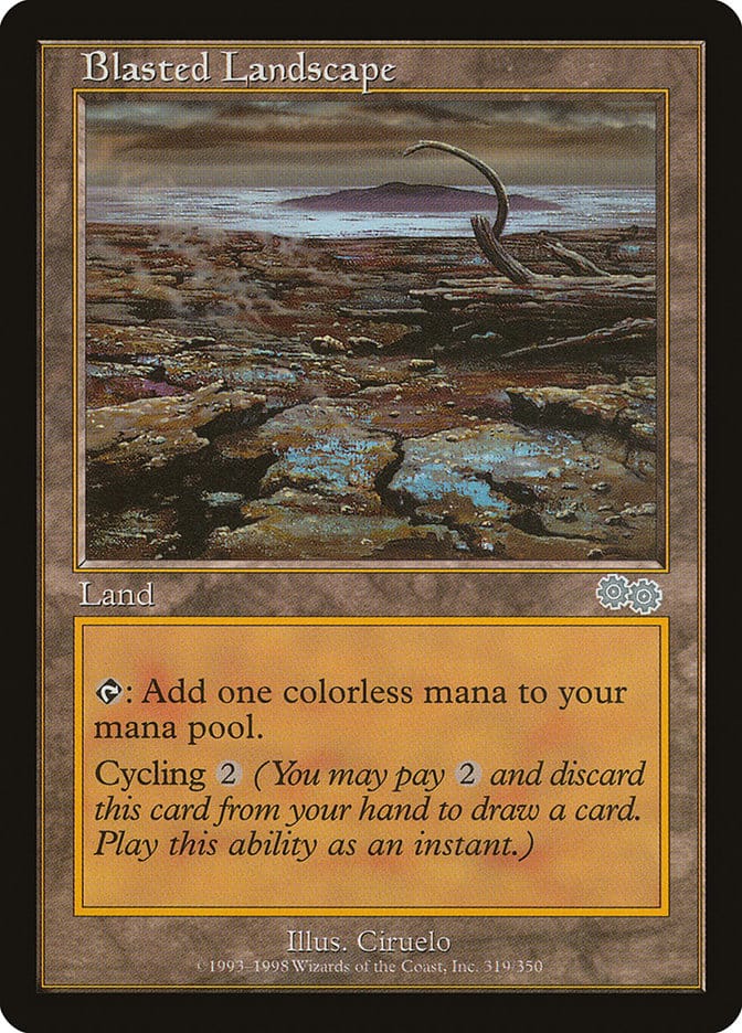 Blasted Landscape [Urza's Saga] Magic: The Gathering