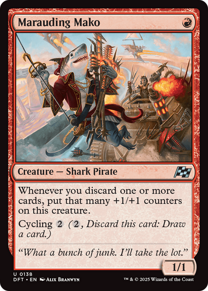 Marauding Mako [Aetherdrift] Magic: The Gathering
