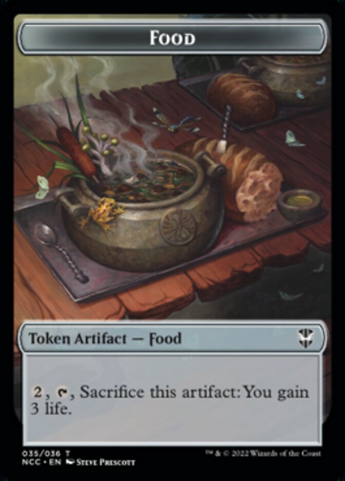 Food // Citizen Double-Sided Token [Streets of New Capenna Commander Tokens] Magic: The Gathering
