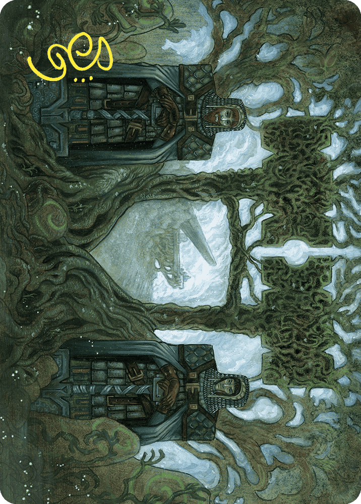 Court of Garenbrig Art Card (Gold-Stamped Signature) [Wilds of Eldraine Art Series] Magic: The Gathering