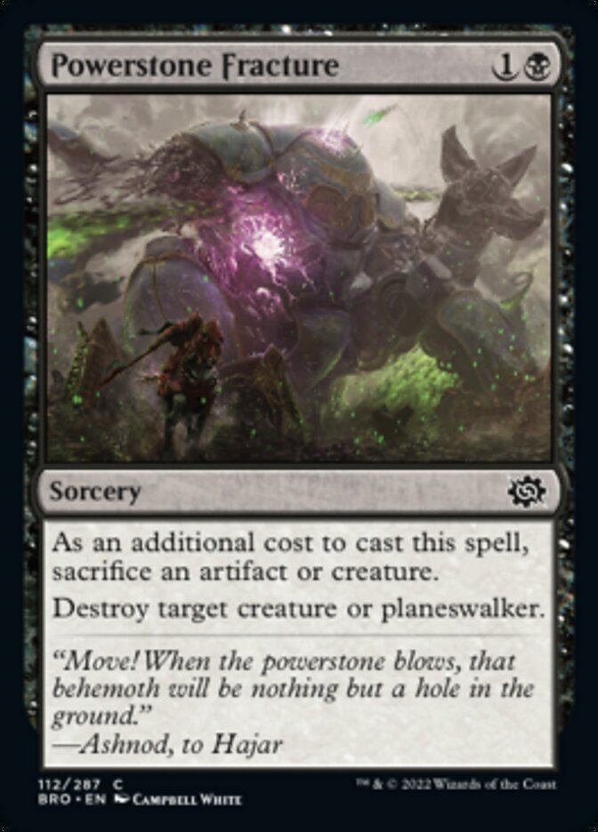 Powerstone Fracture [The Brothers' War] Magic: The Gathering