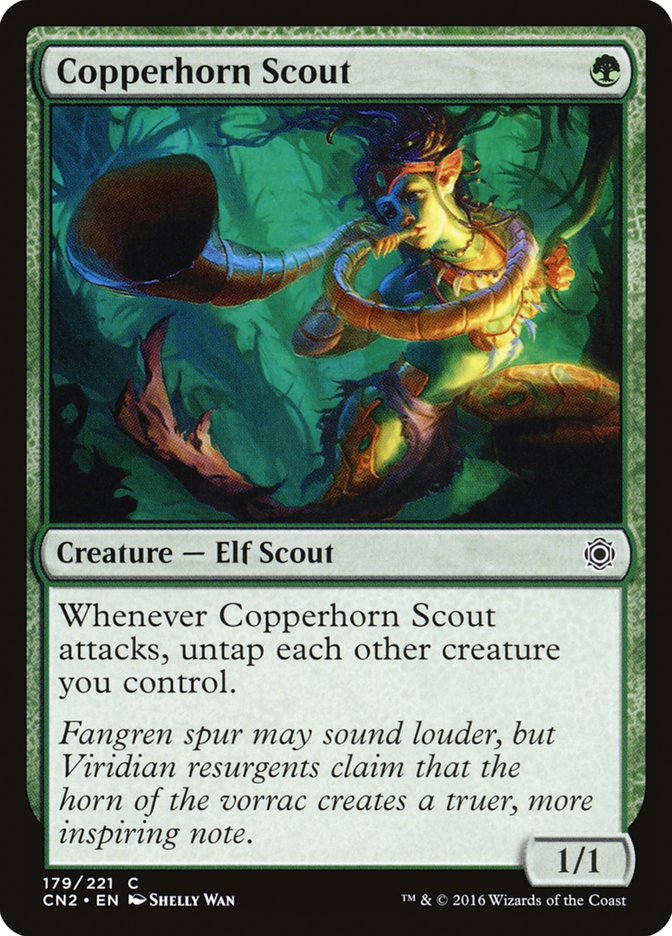 Copperhorn Scout [Conspiracy: Take the Crown] Magic: The Gathering