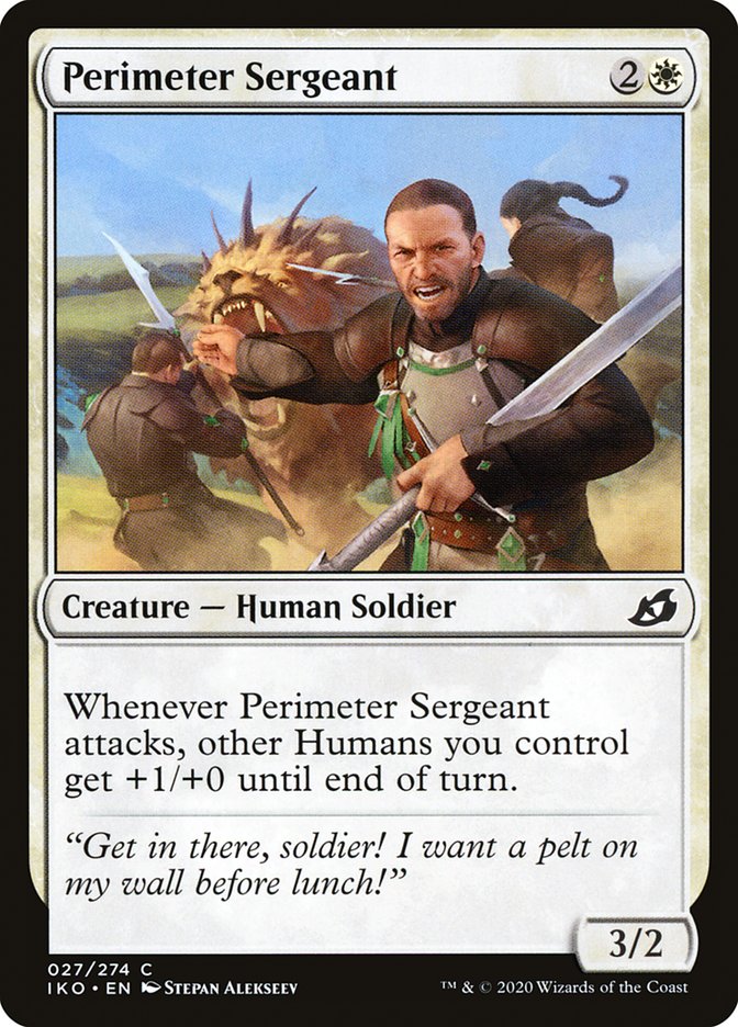 Perimeter Sergeant [Ikoria: Lair of Behemoths] Magic: The Gathering