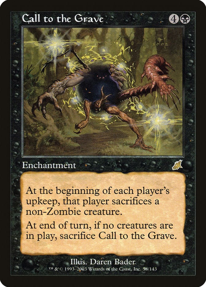 Call to the Grave [Scourge] Magic: The Gathering