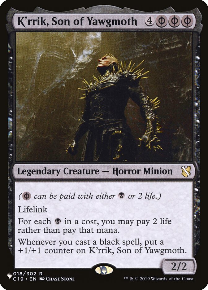 K'rrik, Son of Yawgmoth [The List] Magic: The Gathering