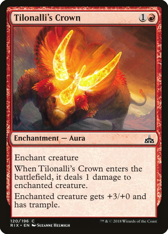 Tilonalli's Crown [Rivals of Ixalan] Magic: The Gathering