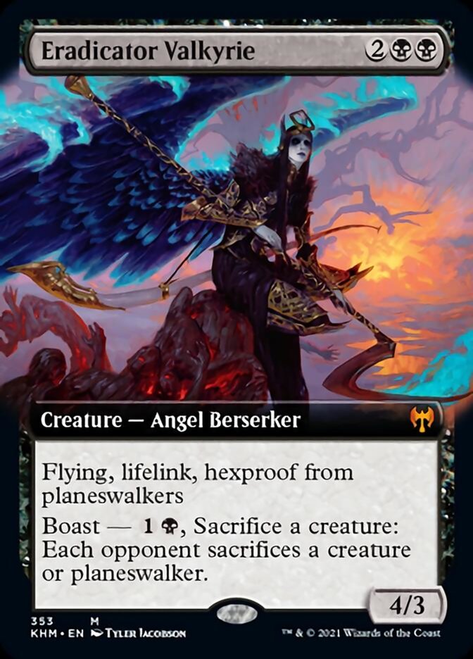 Eradicator Valkyrie (Extended Art) [Kaldheim] Magic: The Gathering