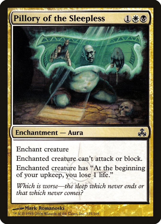 Pillory of the Sleepless [Guildpact] Magic: The Gathering