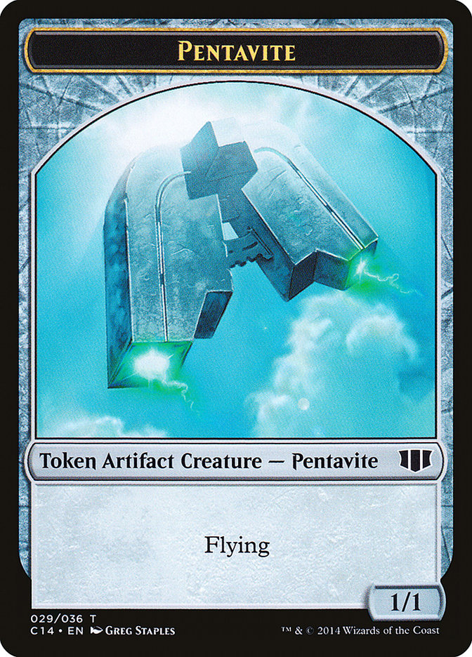 Myr // Pentavite Double-Sided Token [Commander 2014 Tokens] Magic: The Gathering