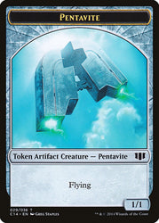 Myr // Pentavite Double-Sided Token [Commander 2014 Tokens] Magic: The Gathering