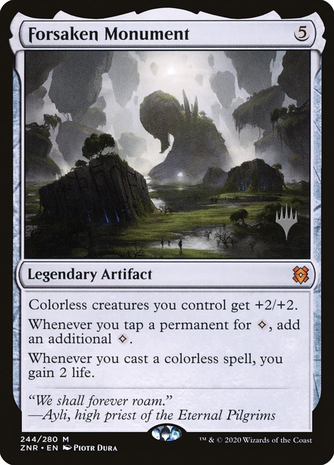 Forsaken Monument (Promo Pack) [Zendikar Rising Promos] Magic: The Gathering