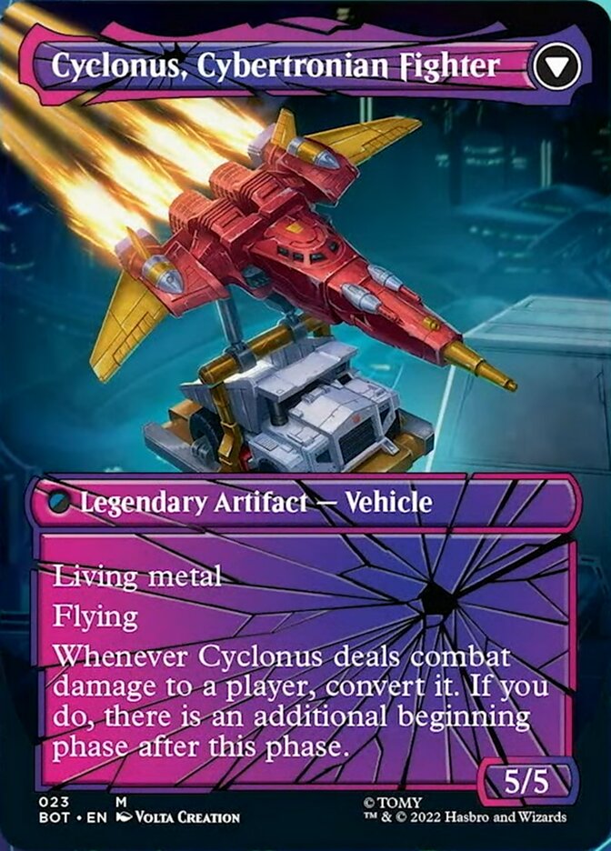 Cyclonus, the Saboteur // Cyclonus, Cybertronian Fighter (Shattered Glass) [Transformers] Magic: The Gathering