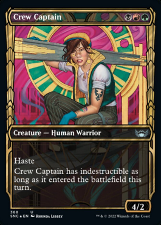 Crew Captain (Showcase Golden Age Gilded Foil) [Streets of New Capenna] Magic: The Gathering