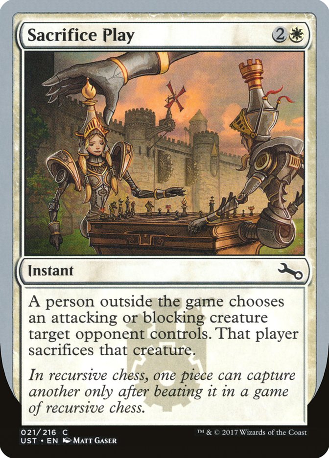 Sacrifice Play [Unstable] Magic: The Gathering
