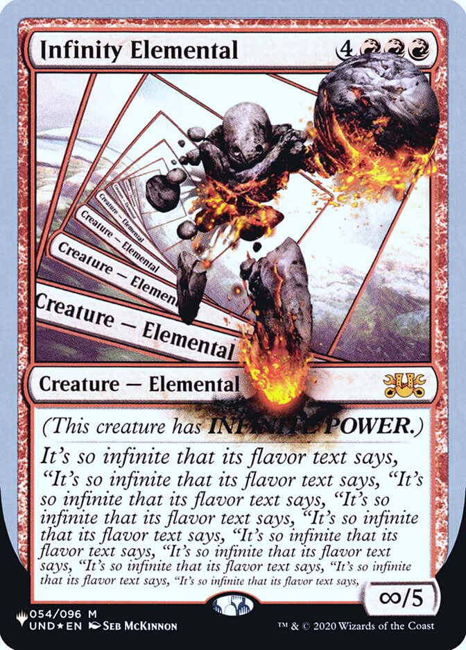 Infinity Elemental (Unfinity Foil Edition) [The List] Magic: The Gathering
