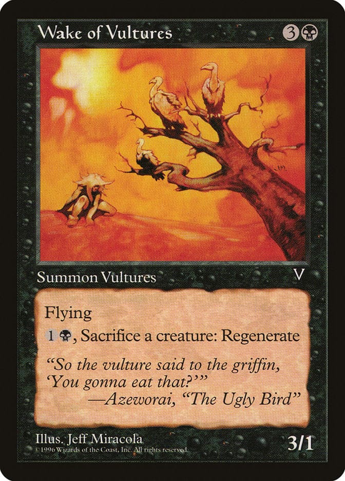 Wake of Vultures [Visions] Magic: The Gathering