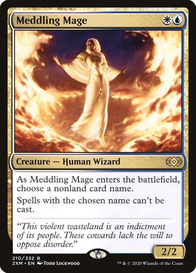 Meddling Mage [Double Masters] Magic: The Gathering