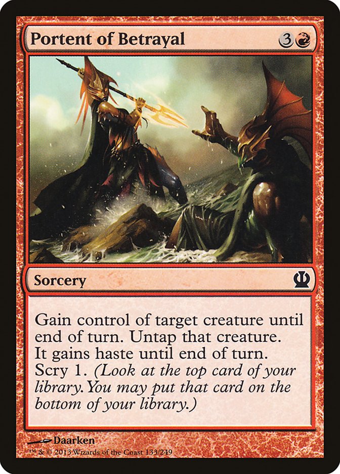 Portent of Betrayal [Theros] Magic: The Gathering