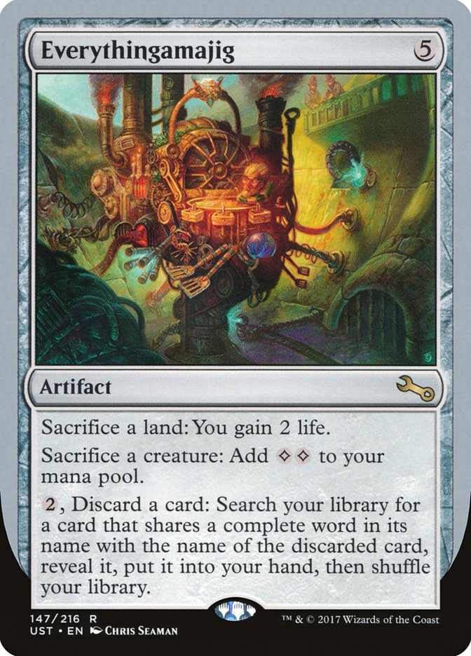 Everythingamajig ("Sacrifice a Land") [Unstable] Magic: The Gathering