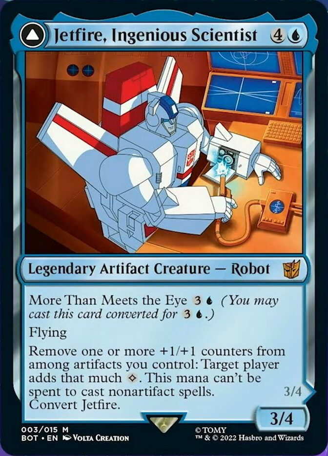 Jetfire, Ingenious Scientist // Jetfire, Air Guardian [Transformers] Magic: The Gathering