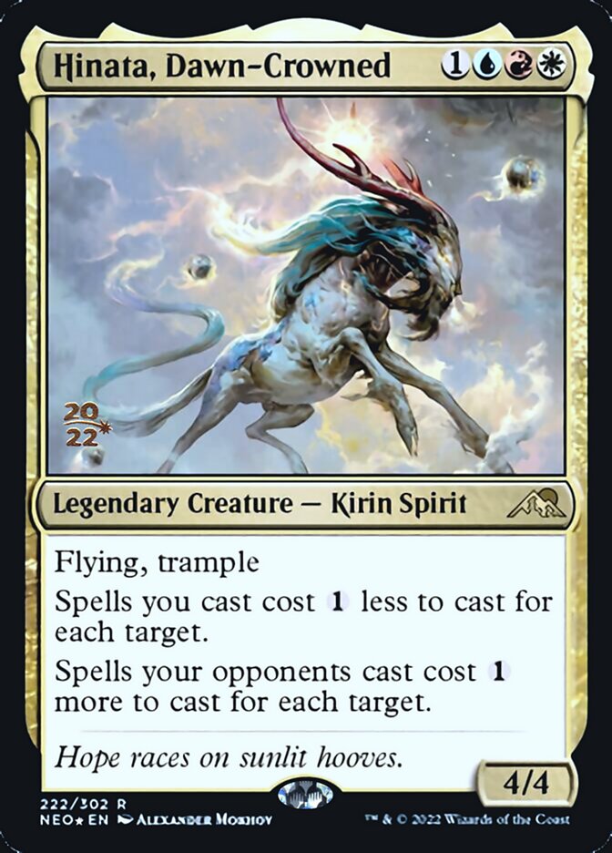 Hinata, Dawn-Crowned [Kamigawa: Neon Dynasty Prerelease Promos] Magic: The Gathering
