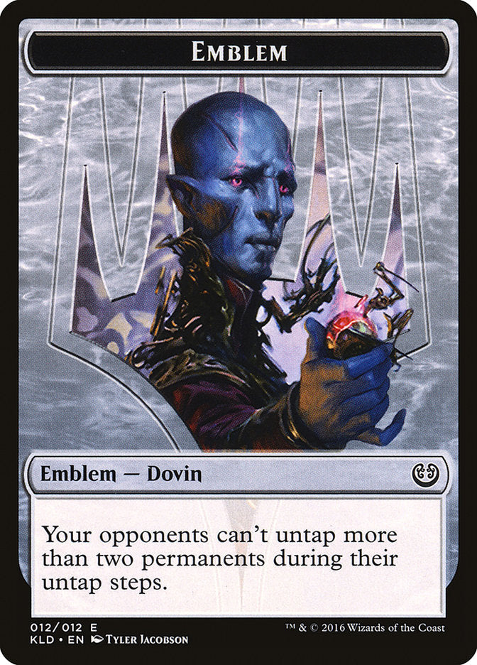 Dovin Baan Emblem [Kaladesh Tokens] Magic: The Gathering