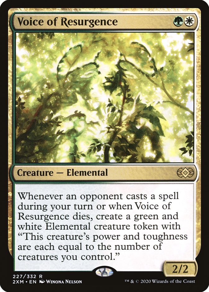 Voice of Resurgence [Double Masters] Magic: The Gathering