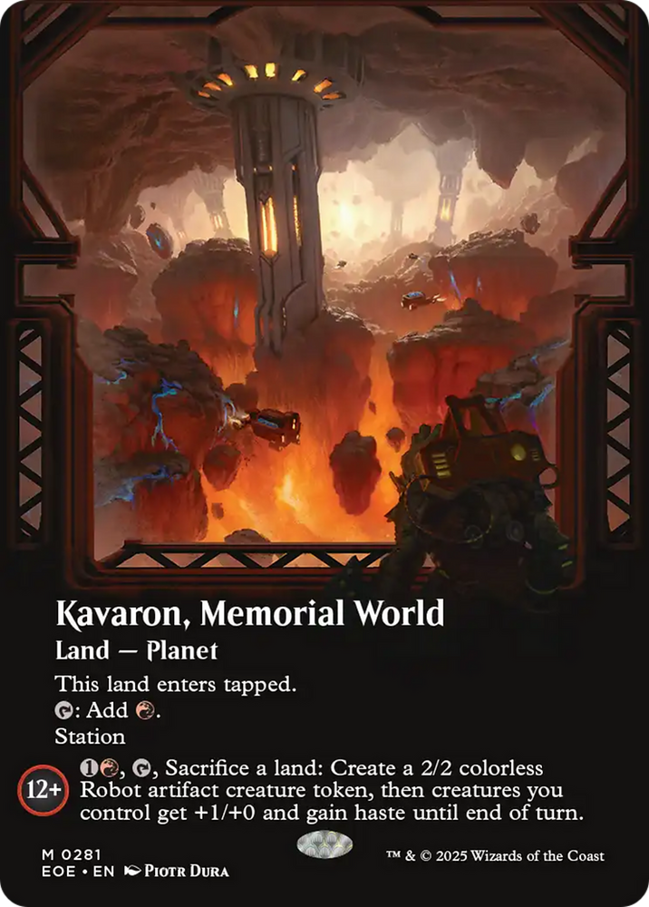 Kavaron, Memorial world (Borderless) [Edge of Eternities] Magic: The Gathering