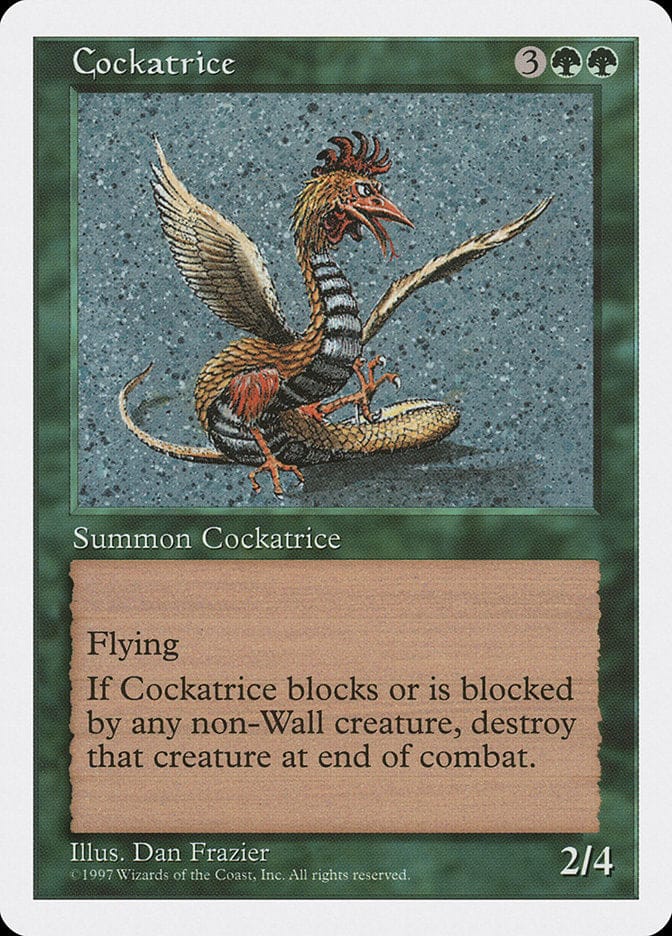 Cockatrice [Fifth Edition] Magic: The Gathering