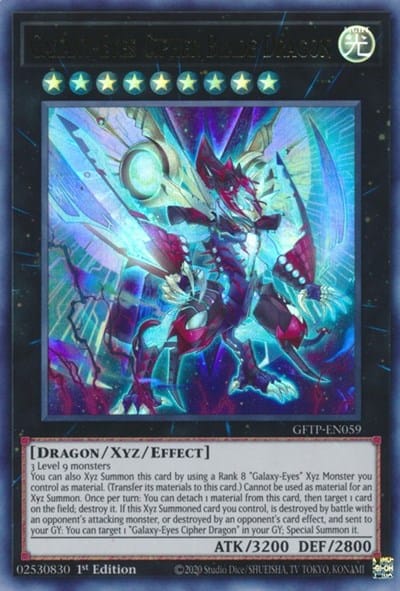 Galaxy-Eyes Cipher Blade Dragon [GFTP-EN059] Ultra Rare - Yugioh Cards For Your TCG Needs!