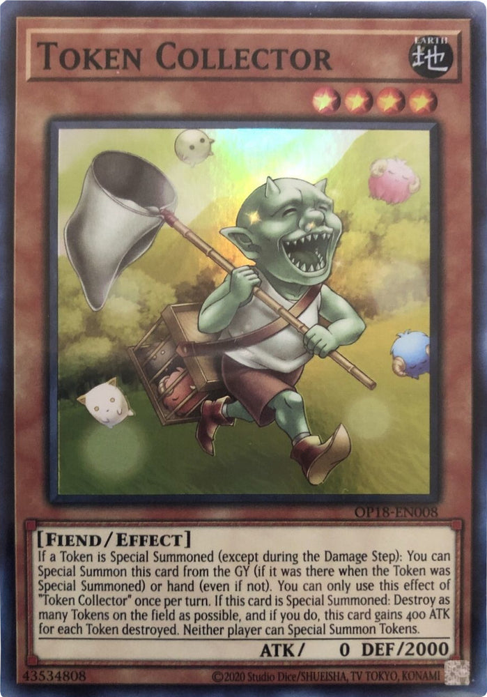 Token Collector [OP18-EN008] Super Rare - Yugioh Cards For Your TCG Needs!