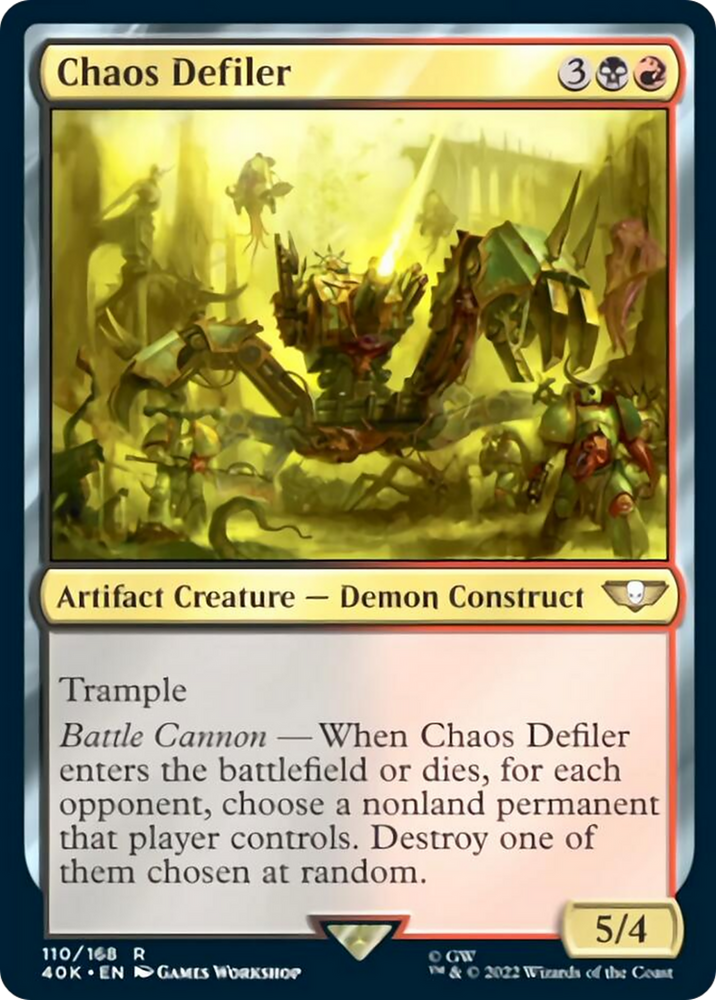 Chaos Defiler (Surge Foil) [Warhammer 40,000] Magic: The Gathering