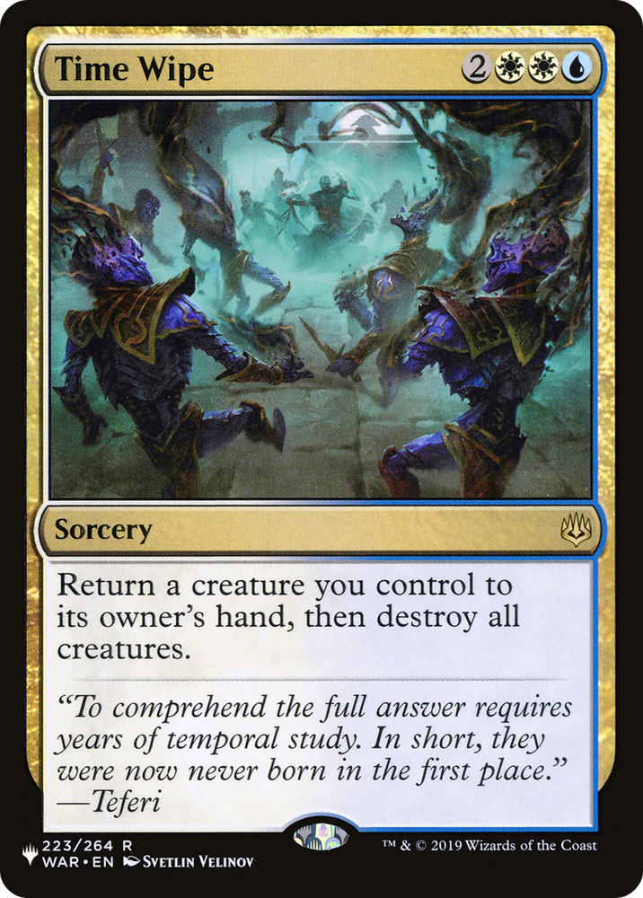 Time Wipe [Secret Lair: From Cute to Brute] Magic: The Gathering