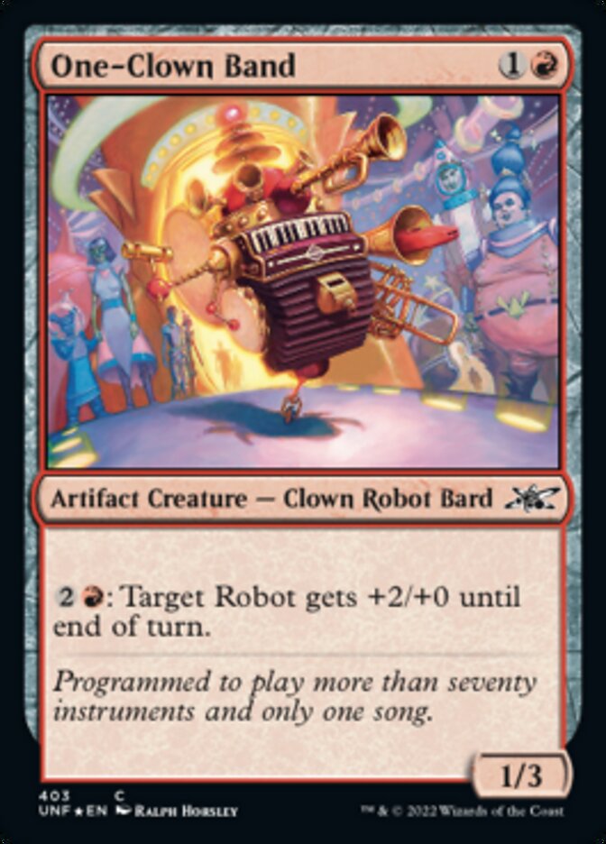 One-Clown Band (Galaxy Foil) [Unfinity] Magic: The Gathering