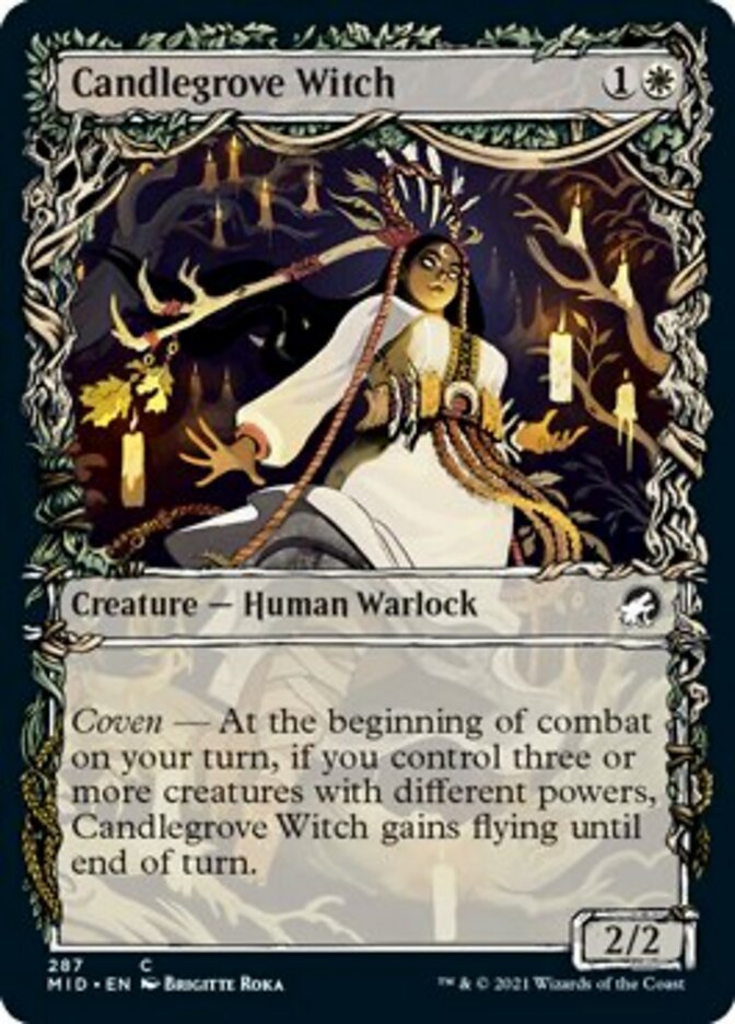 Candlegrove Witch (Showcase Equinox) [Innistrad: Midnight Hunt] Magic: The Gathering