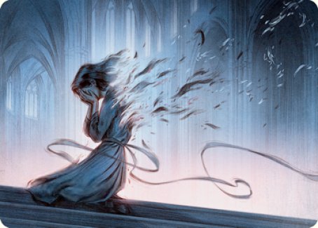 Fading Hope Art Card [Innistrad: Midnight Hunt Art Series] Magic: The Gathering