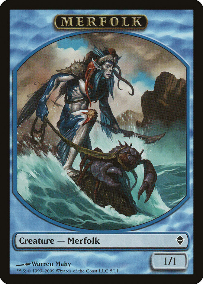 Merfolk Token [Zendikar Tokens] Magic: The Gathering