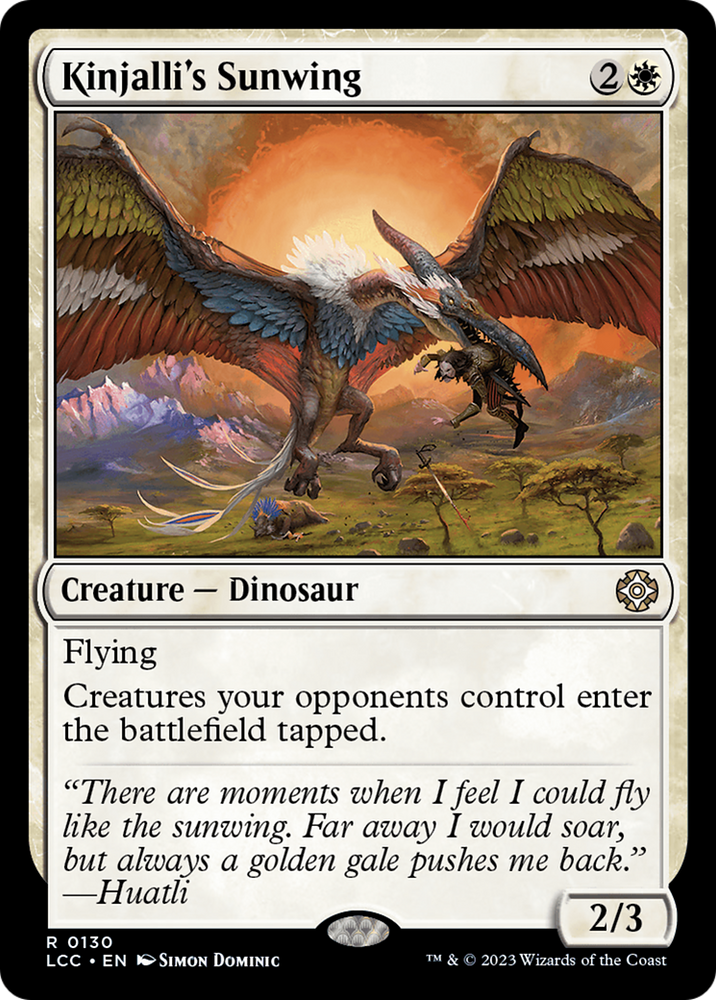 Kinjalli's Sunwing [The Lost Caverns of Ixalan Commander] Magic: The Gathering