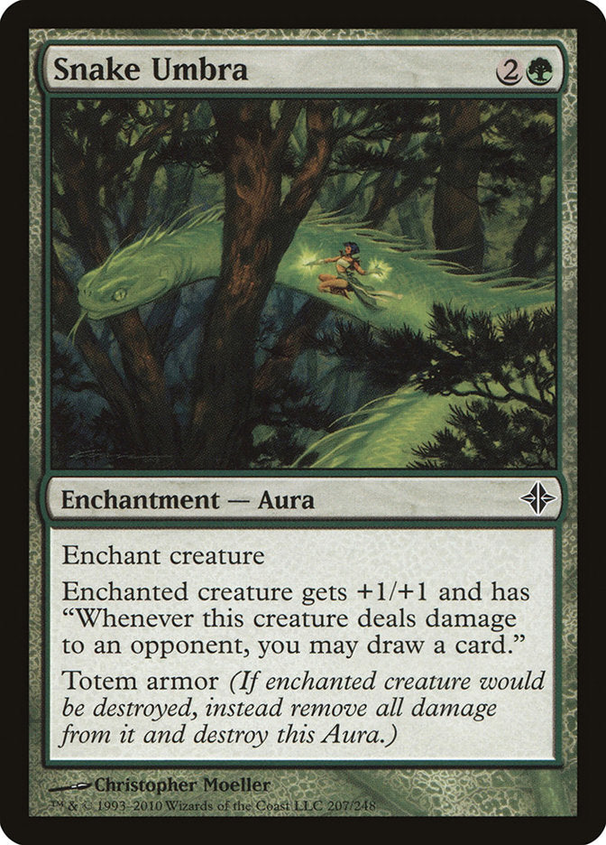 Snake Umbra [Rise of the Eldrazi] Magic: The Gathering