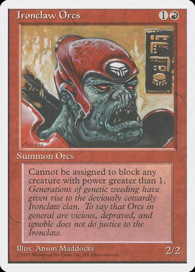 Ironclaw Orcs [Fourth Edition] Magic: The Gathering