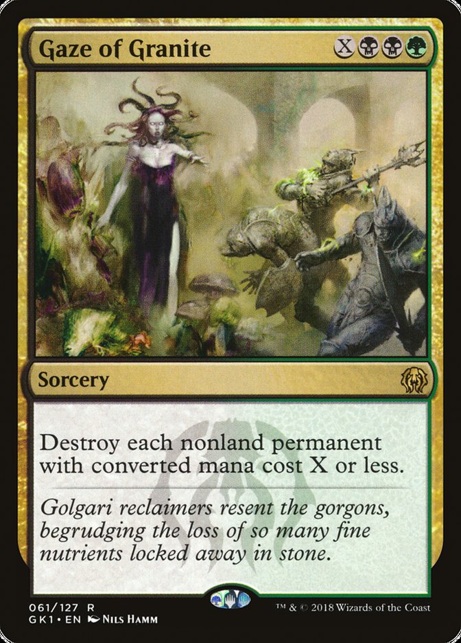 Gaze of Granite [Guilds of Ravnica Guild Kit] Magic: The Gathering