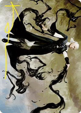 Shadewing Laureate Art Card (Gold-Stamped Signature) [Strixhaven: School of Mages Art Series] Magic: The Gathering
