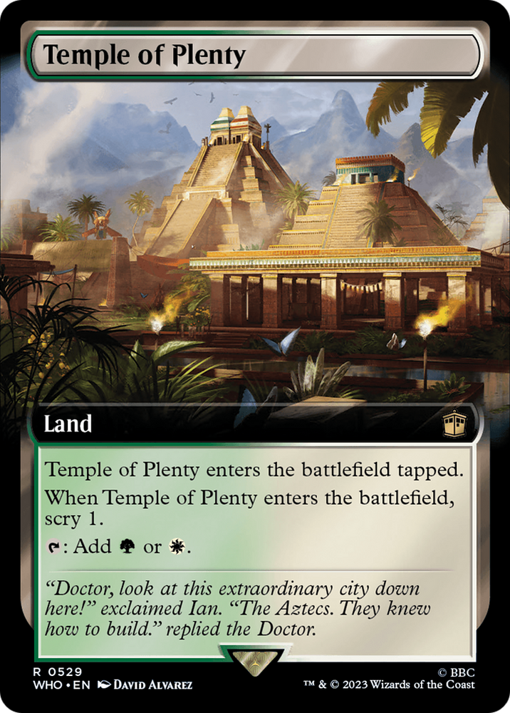 Temple of Plenty (Extended Art) [Doctor Who] Magic: The Gathering