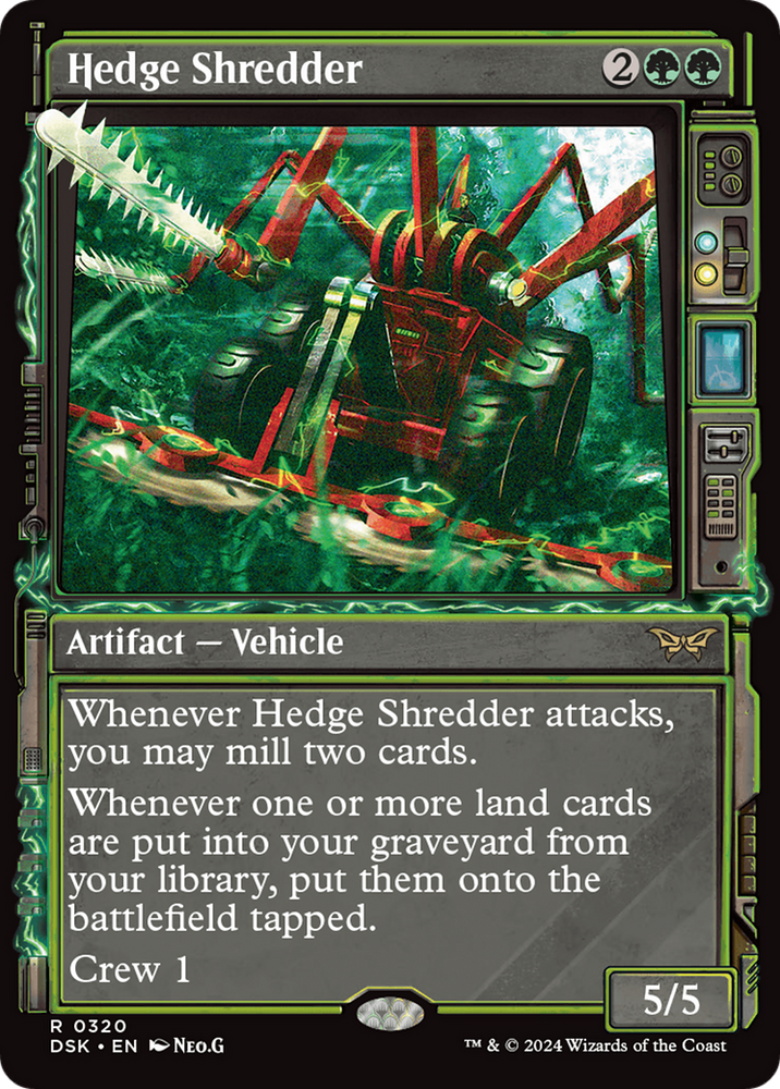 Hedge Shredder (Showcase) [Duskmourn: House of Horror] Magic: The Gathering