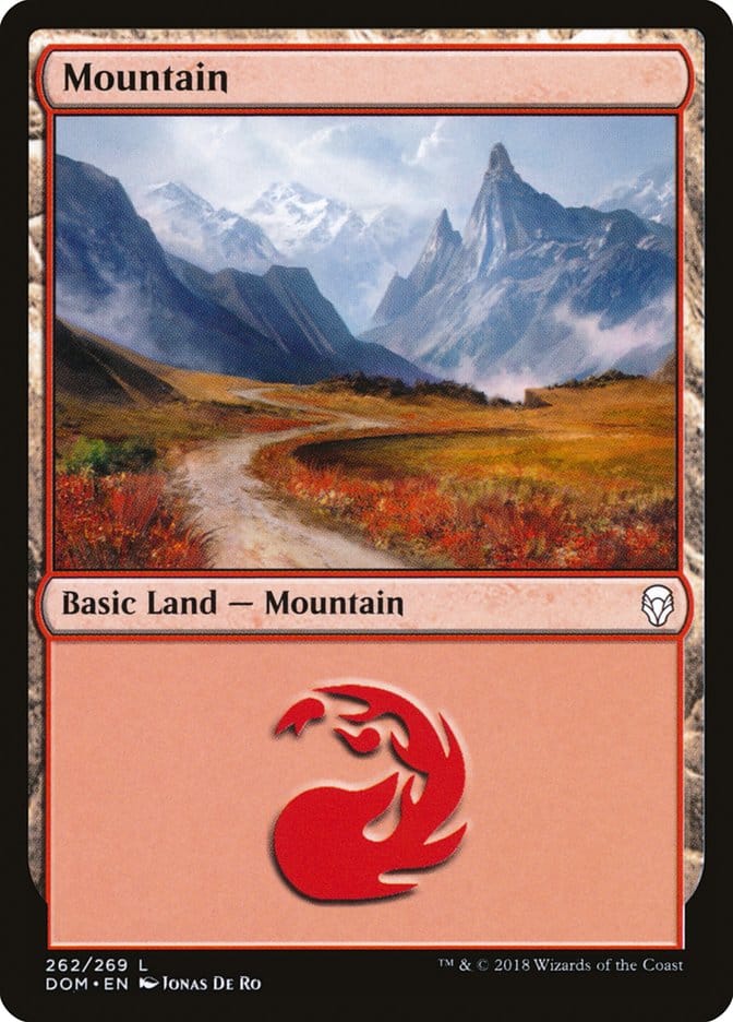 Mountain (262) [Dominaria] Magic: The Gathering